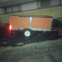 Steel Highside Utility  Trailer 4x7 Single Axle No Licence Plate But Has a VIN # Also Have Lights And 4 Pin Plug Asking $800 obo
