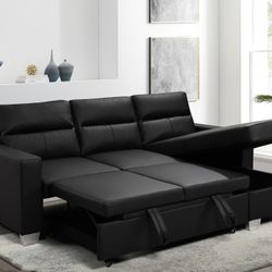 🛏️🛋️GENUINE LEATHER SECTIONAL SOFA BED 🛏️🛋️ 