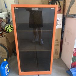 Orange Shelf/Display Cabinet