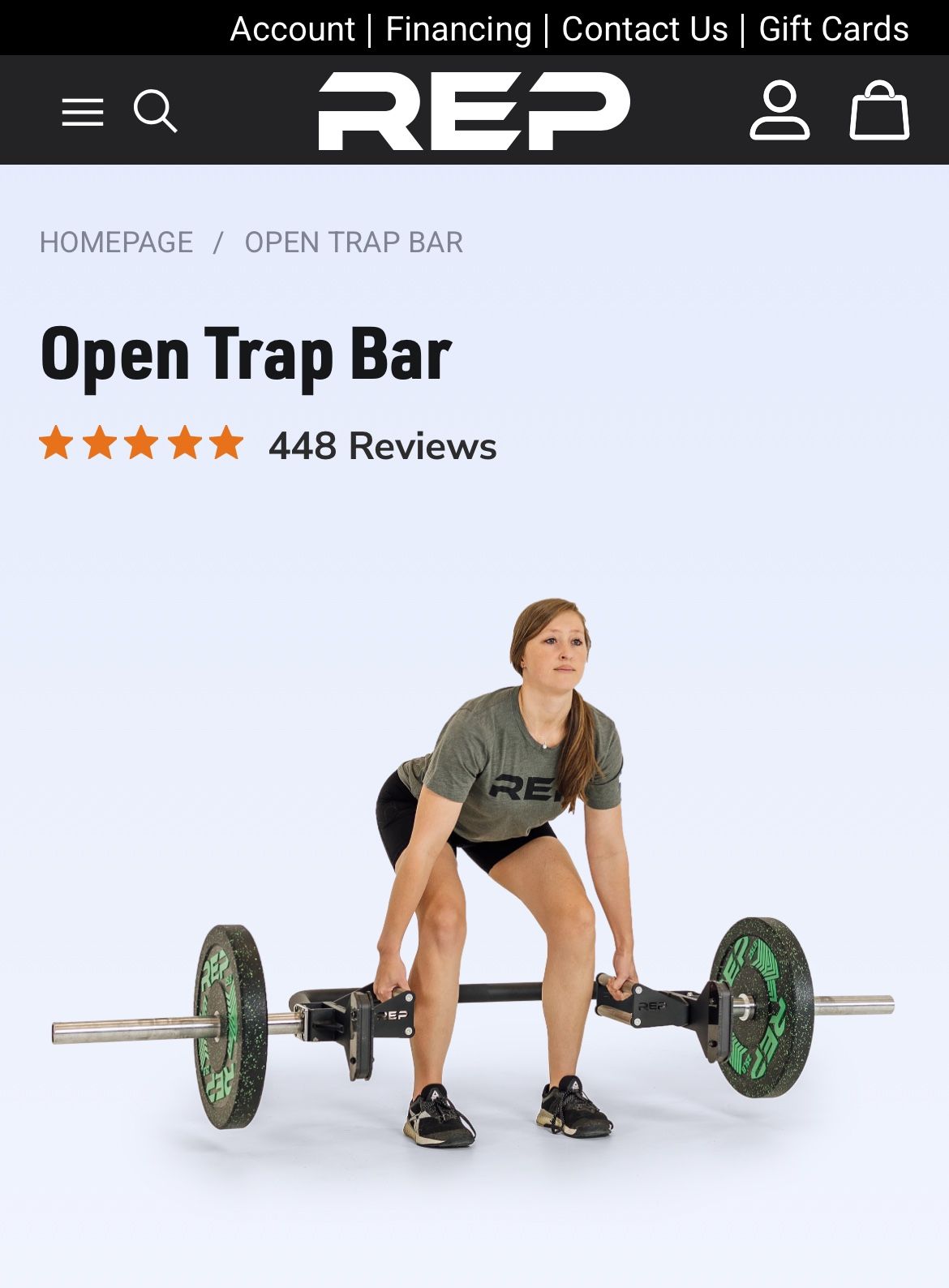 REP Open Trap Bar