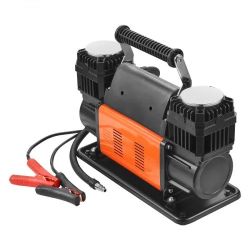 327]VEVOR 10.6 CFM Heavy Duty Air Compressor, 30s Fast Inflation | Dual-Cylinder Portable Tire Inflator, 12V 150PSI Offroad Air Pump with Adapters for
