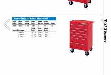 Armstrong industrial tools seven drawer tool chest Rollaway cabinet NEW USA