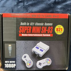 Classic Video Retro Game Console, (821 Games)