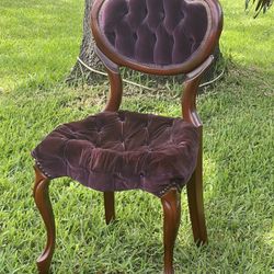 Purple Velvet Chair