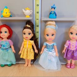 Disney Princess Petite 6-inch Doll Lot
