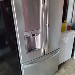 Kenmore 3 Door Stainless Steel Refrigerator 
