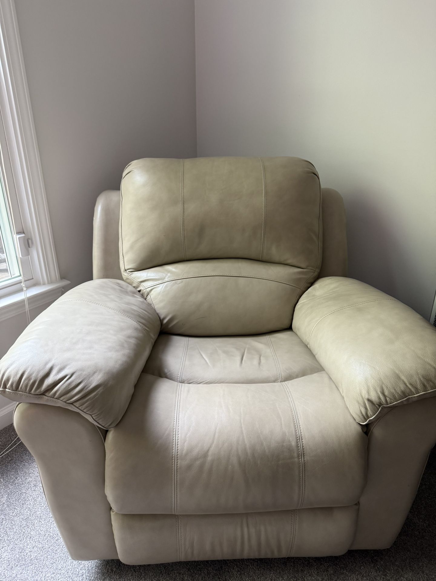 Beige Recliner