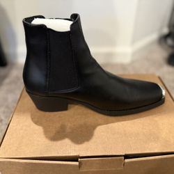 ASOS Design Cuban Heel Western Chelsea Boots 