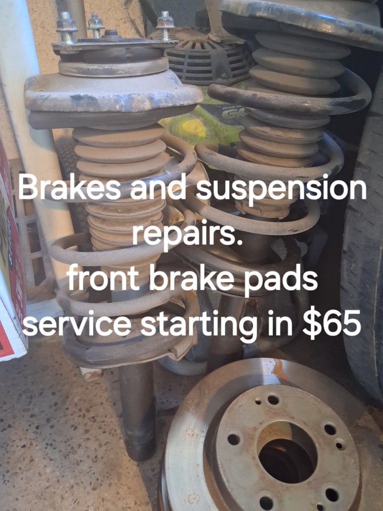 Brakes, Suspension, Parts ,labor