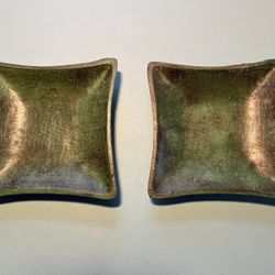 Beautiful Green Candle Plates 