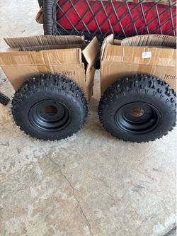 New Go-Kart Tires & Wheels (Pair) 4.10/3.50-6