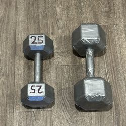 Dumbbells 25 lb. and 45 lb.