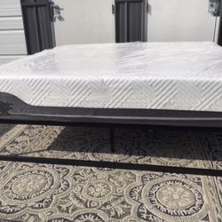New KING Size Platform Bed Frame $90 Or $440 With 12” Gel Memory Foam Mattress 