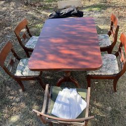 Dining room table with chairs 