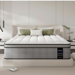 New-LETMOON Twin XL Mattress, 12 Inch Gel Memory Foam Hybrid Mattresses Bed Twin XL Size in a Box, Pressure & Pain Relief, Certipur-US, Medium Feel, M