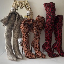 BNWOT Sexy Thigh High Heel Boots(Size 7) All FOR $50 OR $20 EACH