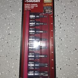 Husky 3/8" 8-piece Tamper Proof Torx Bit Socket Set 