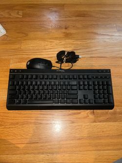 HyperX Alloy Core RGB Keyboard with SteelSeries Wired Mouse