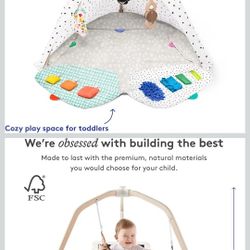 LOVEVERY | The Play Gym | Award Winning For Baby , Stage-Based Developmental Activity Gym & Play Mat 