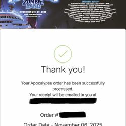 APOCALYPSE FRIDAY AND SATURDAY GA TICKETS!