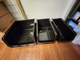 Plastic storage bins