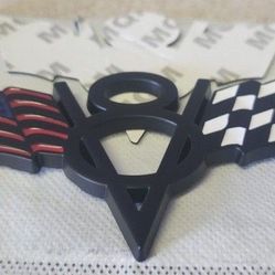 V8 Badge Emblem Adhesive Backing SHIPPING AVAILABLE