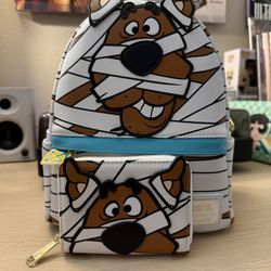 scooby-doo loungefly backpack + wallet