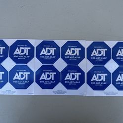 ADT Security Decals