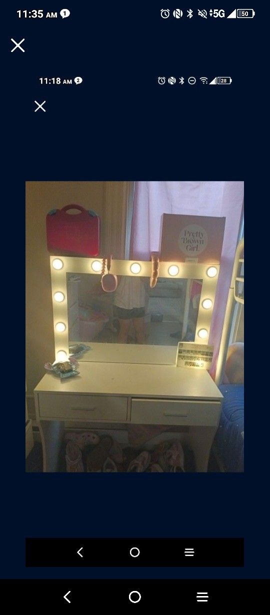 Vanity With Stool