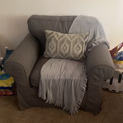 Grey Love Seat 