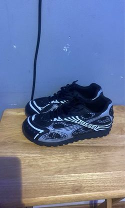 Black and Silver Athletic Sneakers