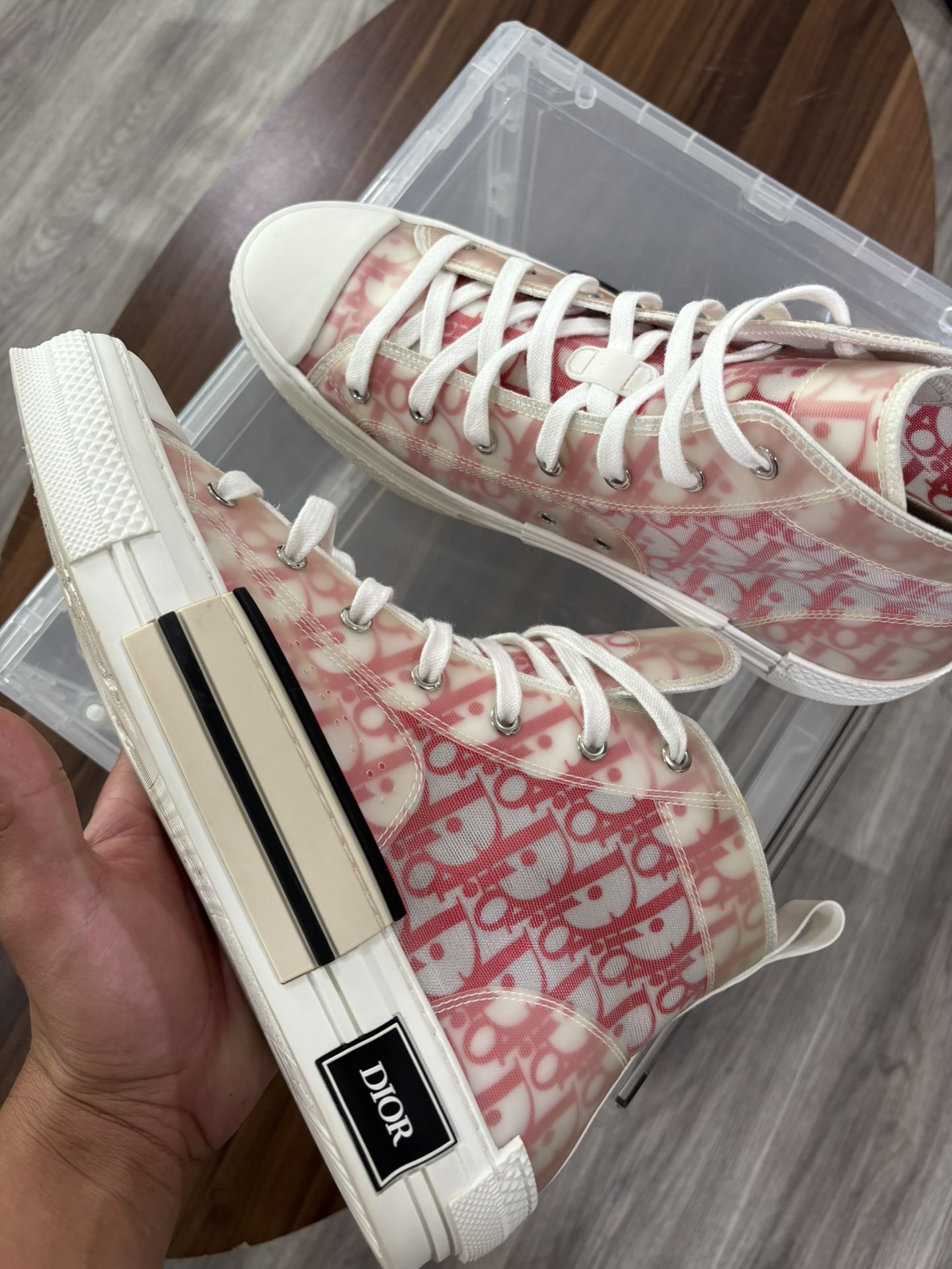 Converse Dior Red B23 B23 Sneakers Dior B23 Low Top 2008 Clear