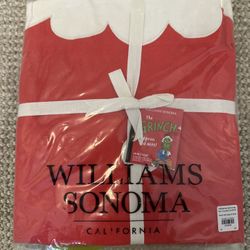 Williams & Sonoma Adult Grinch  Apron & Mitt
