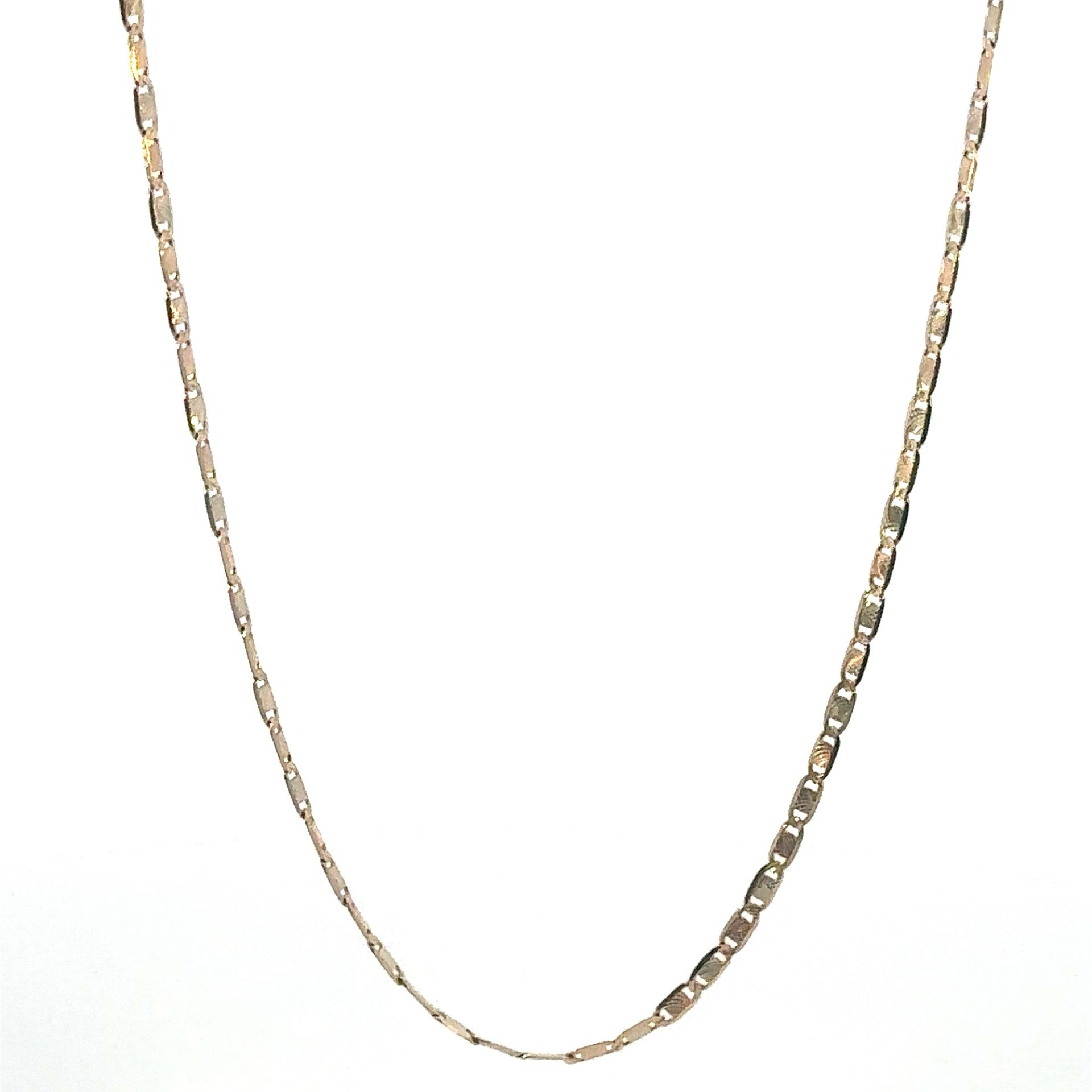 14k Tri-Toned Rose White Yellow Gold Valentino 24” Chain GP3101652