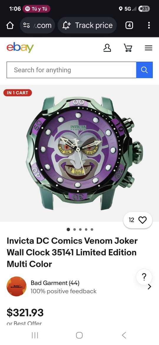 Joker Clock DC Comics