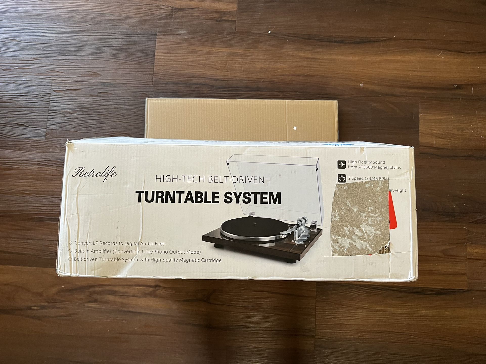 Turntable - Retrolife - Bluetooth Turntable