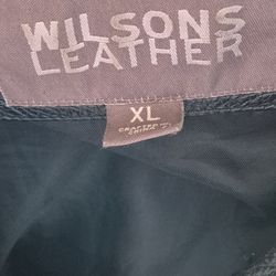 Wilson's Leather Men's XL, Black Leather Biker Jacket, Vintage, 