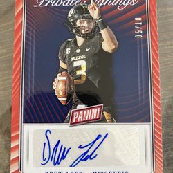 2019 panini Cyver Monday private Signing Drew Lock RC AUTO Very Rare 5/10