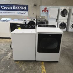 Maytag heavy duty Super capacity washer and electric dryer set nice