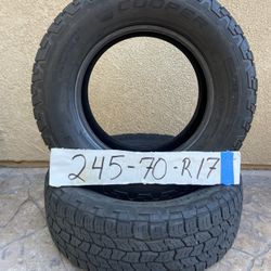 245. 70 R17. 2 Tires
