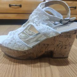 Lacy Wedge Heels