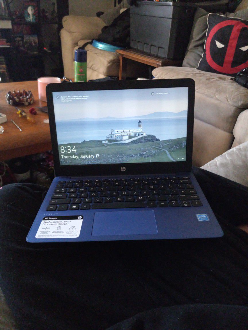 Compact Hp Laptop Navy Blue