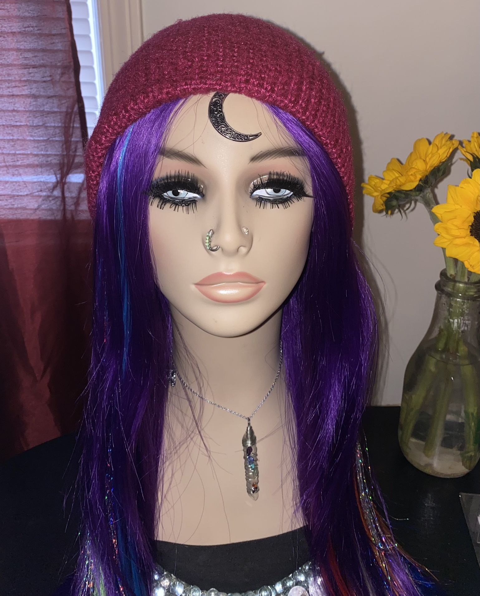 Hot Pink Beanie Crochet Hat