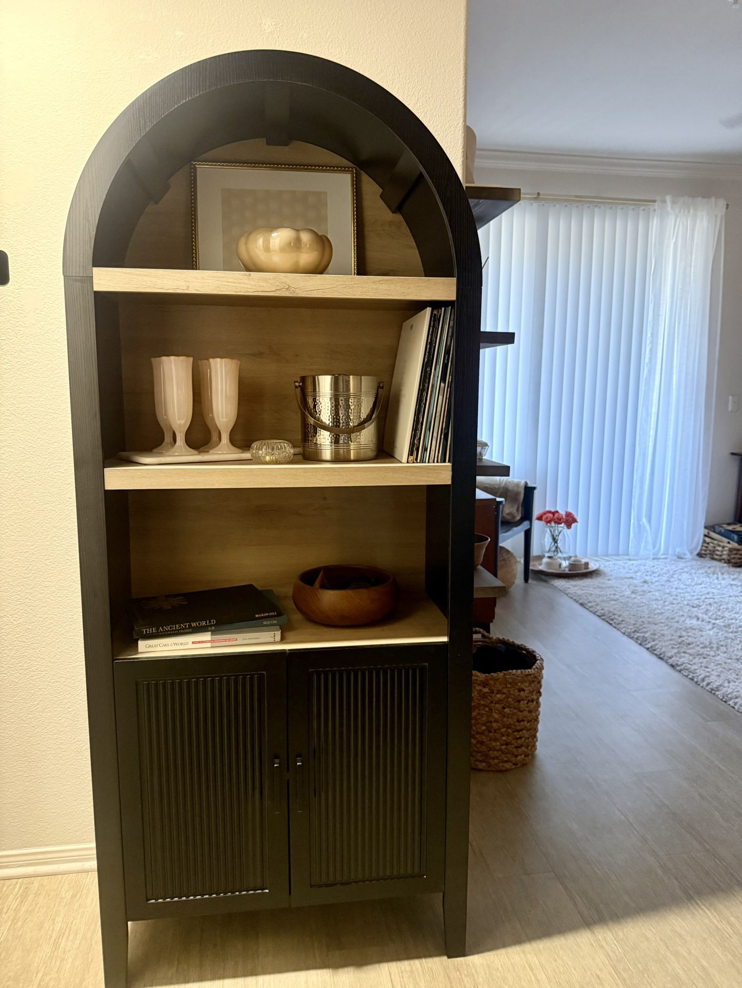 Arched Pantry Cabinet with Doors