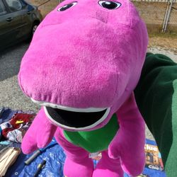 Large Barney Plush Talking Dinosaur 