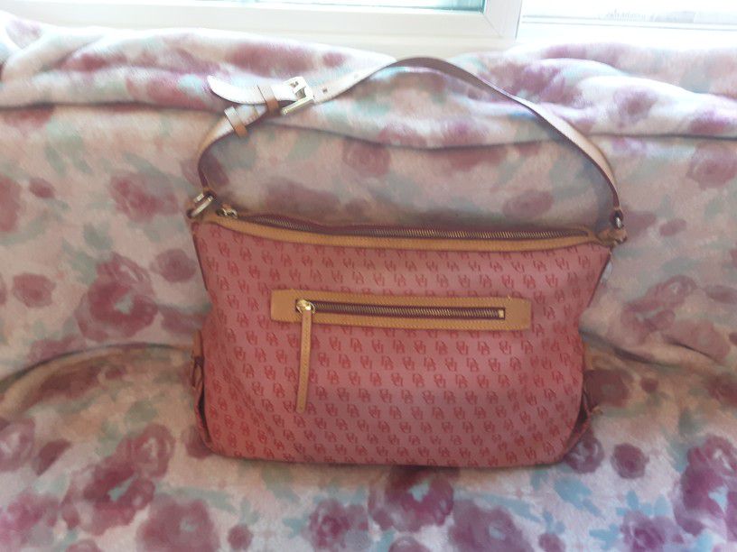 Large Dooney & Bourke Pink Shoulder Bag 