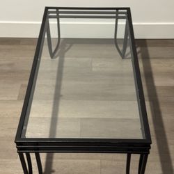 Glass Top Coffee Table 