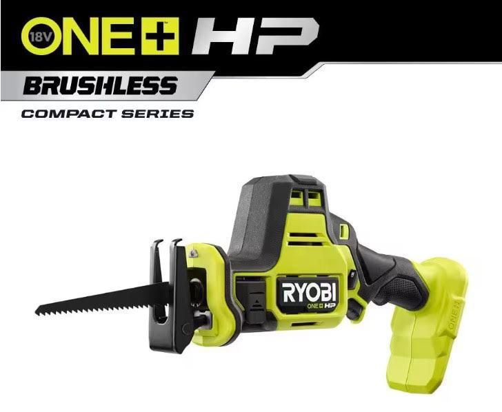 RYOBI ONE+ HP 18V Brushless Cordless Compact One-Handed Reciprocating Saw (Tool Only)