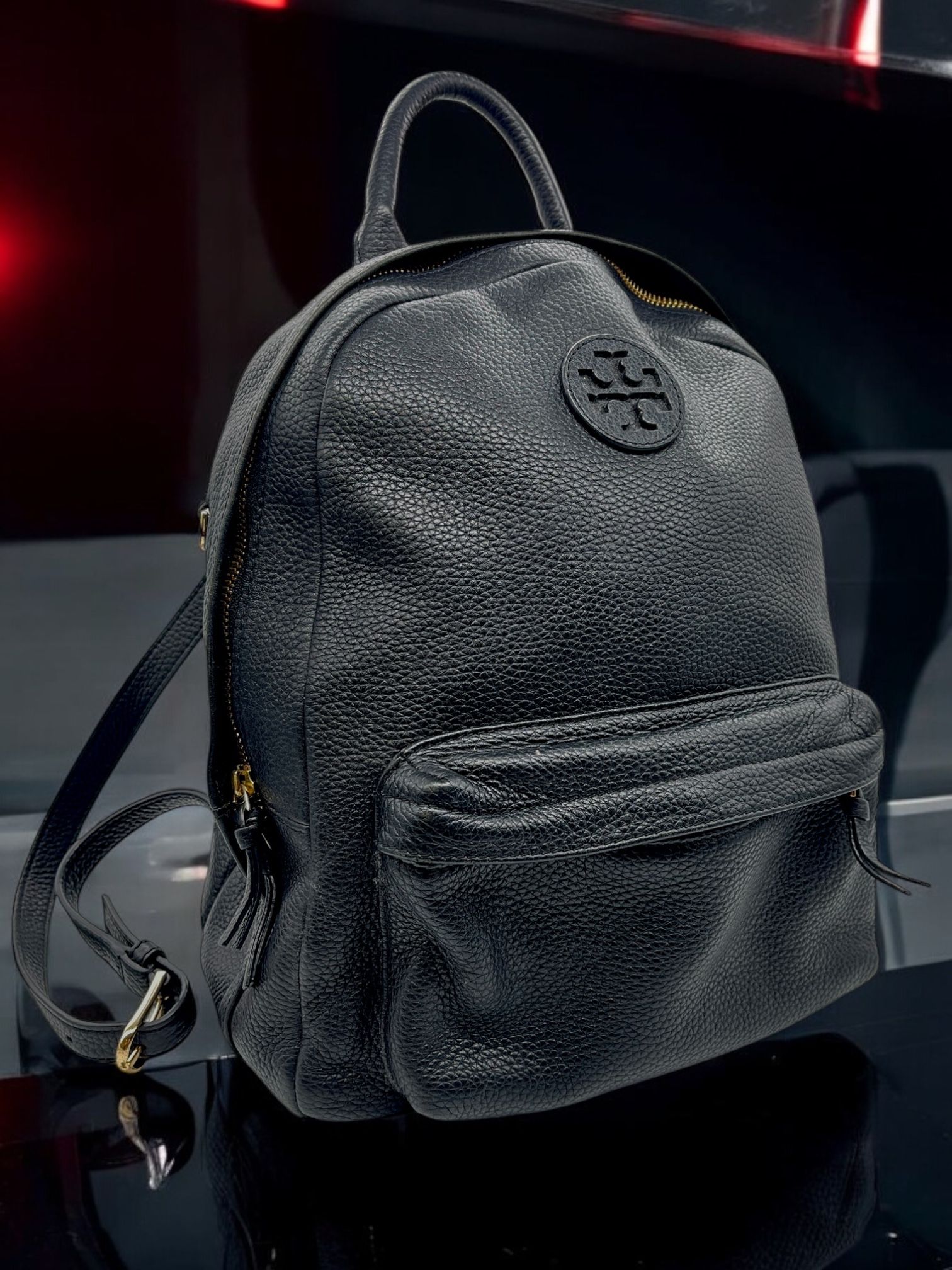 TORY BURCH Tory Burch Backpack 40850 Pebbled, used