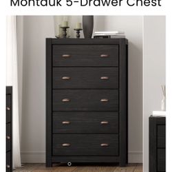New In Box Black Dresser 